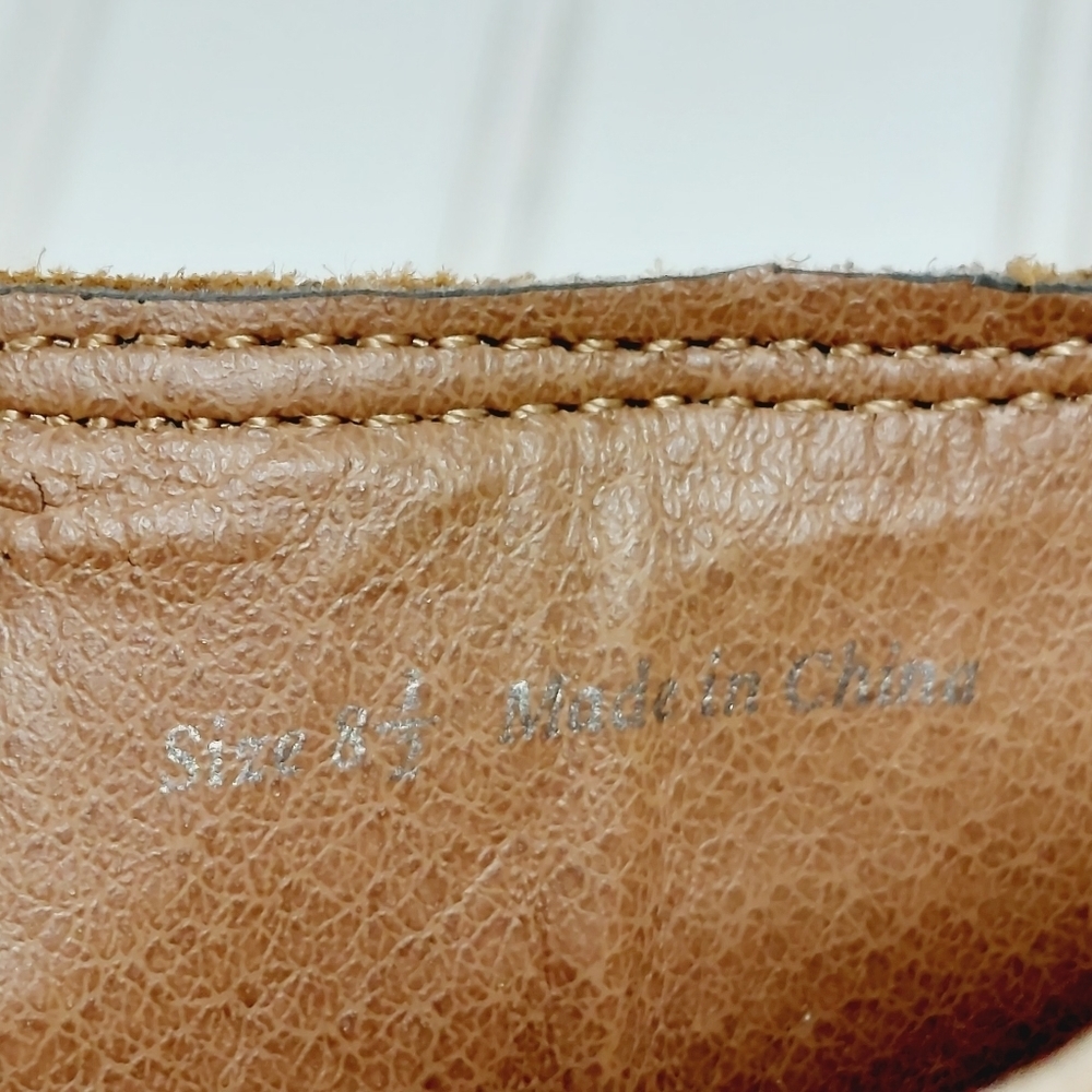 Dolce Vita Brown Suede Leather Pull On Side Elastic Block Heel Ankle Booties E44 - Picture 9 of 12